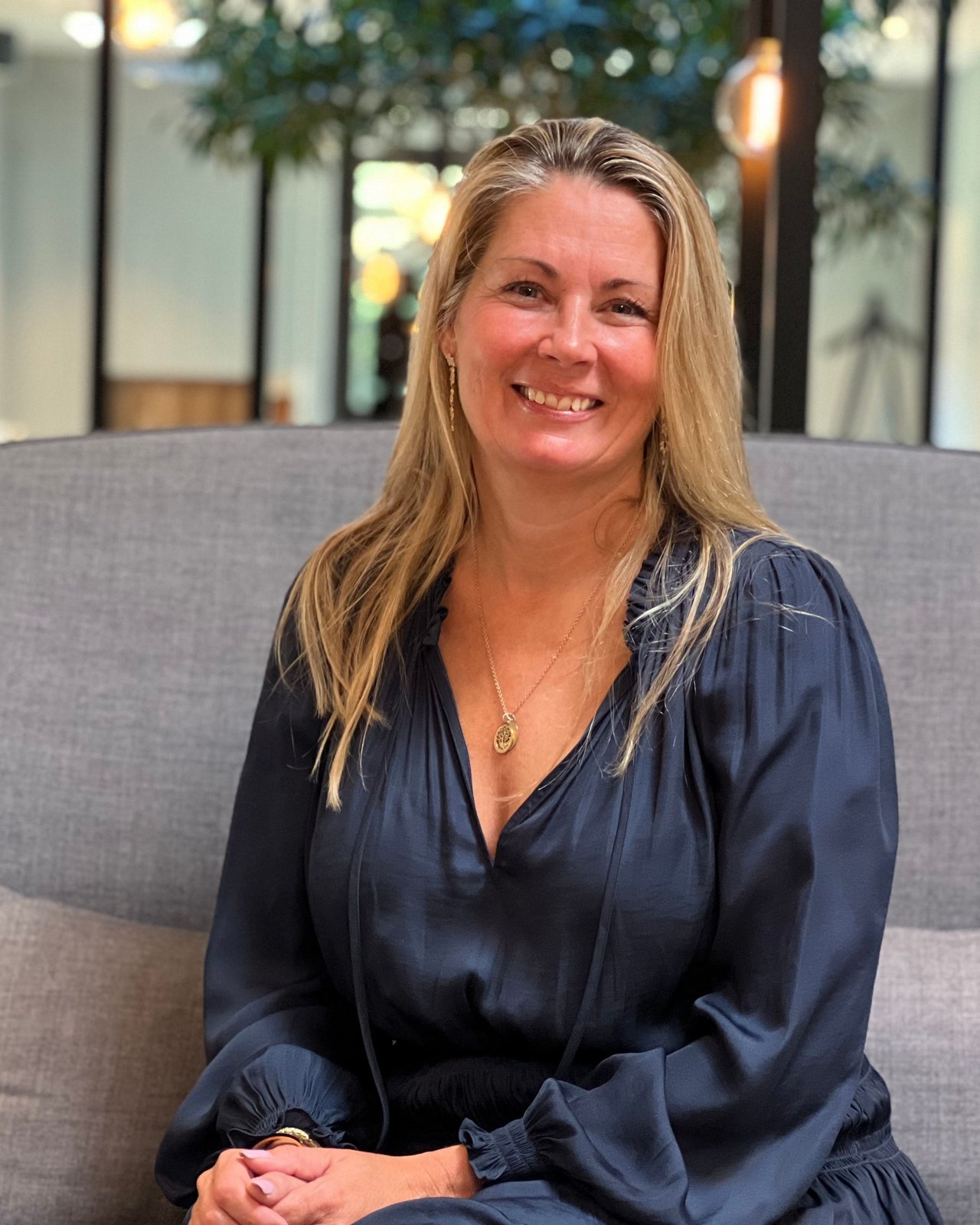 Portræt af Christine Honoré, psykoterapeut hos Helsingør Psykoterapi